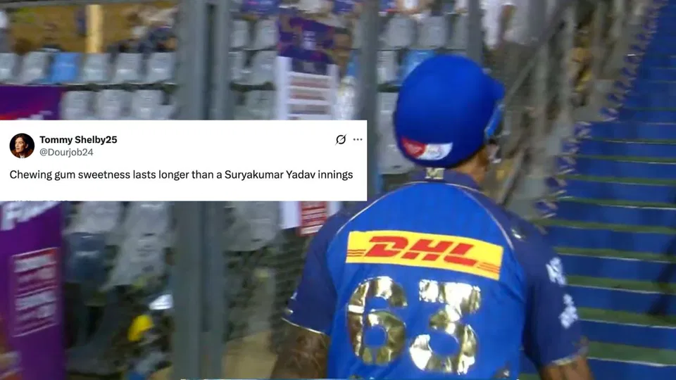 "Chewing Gum Sweetness Lasts Longer": MI Fans Bash Suryakumar Yadav After Golden Duck